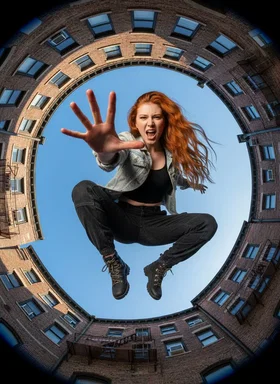Fisheye Sky Jump