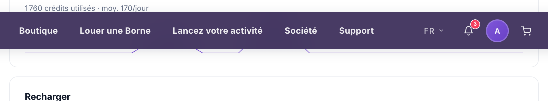 Carte Rechargement automatique avec l'interrupteur, le montant de recharge et le seuil de solde bas