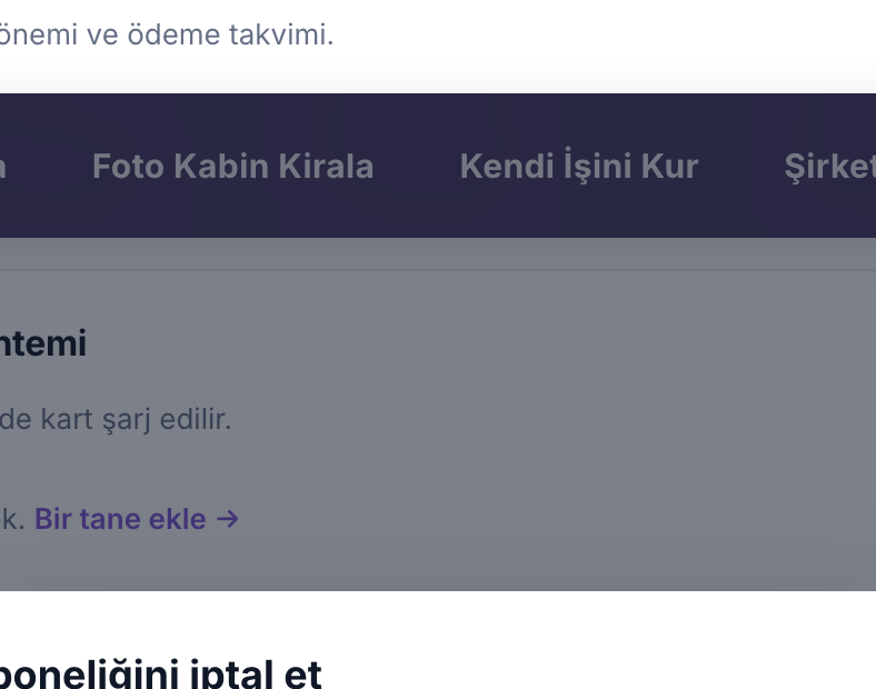Ayrılma nedeni ve elde tutma teklifiyle iptal akışı