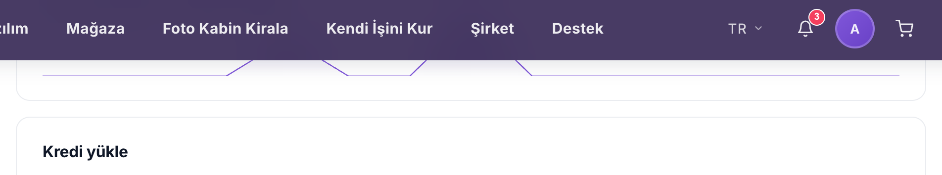 Aç/kapa düğmesi, yükleme tutarı ve düşük bakiye eşiği olan Otomatik yükleme kartı