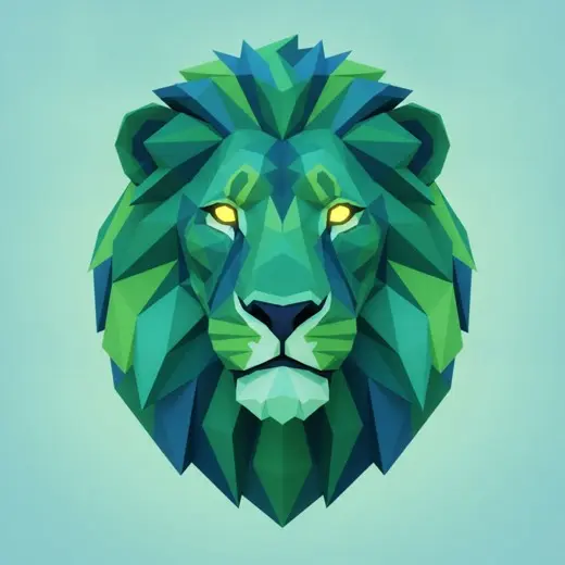 Low Poly стиль AI-рисунка