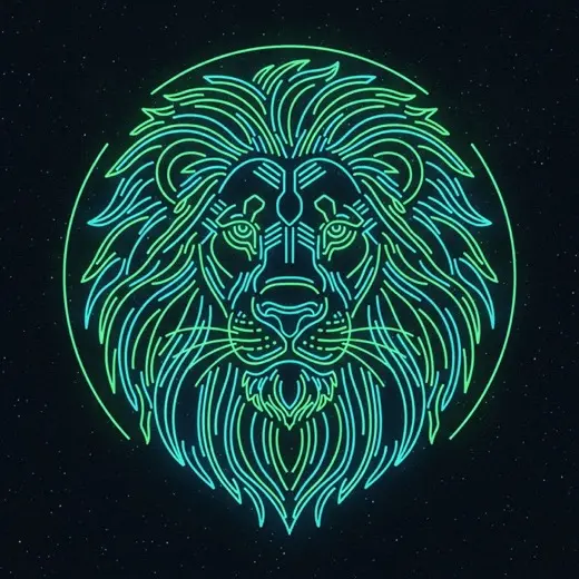Neon стиль AI-рисунка