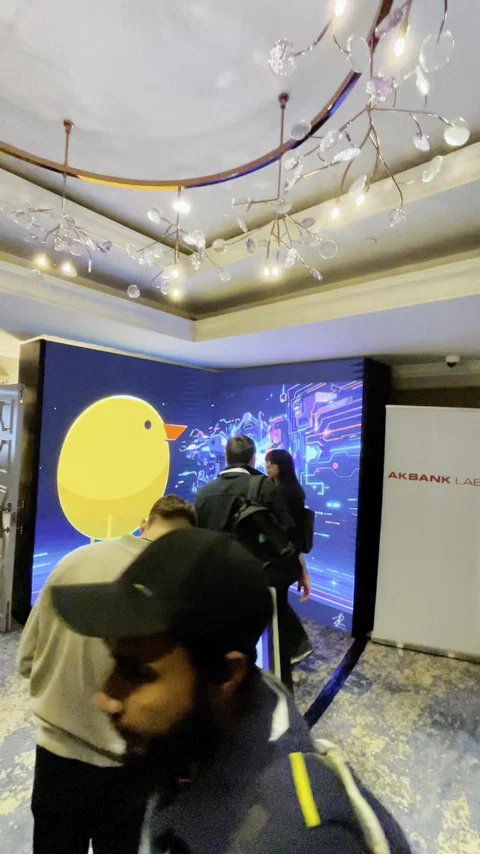 AI Drawing Screen num evento da Akbank