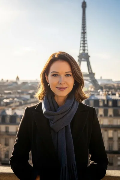 Paris AI face swap result
