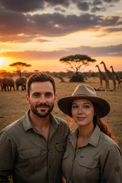 Safari AI face swap result