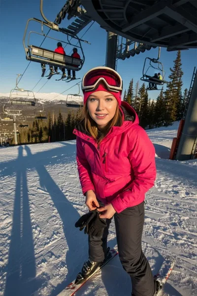 Ski Day AI face swap result