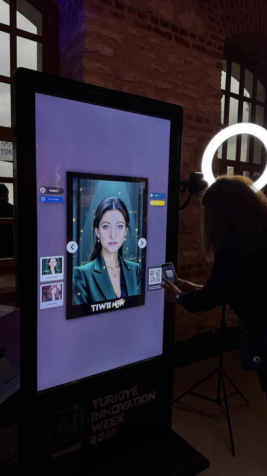 AI Photo Booth de Activation King en la Türkiye Innovation Week