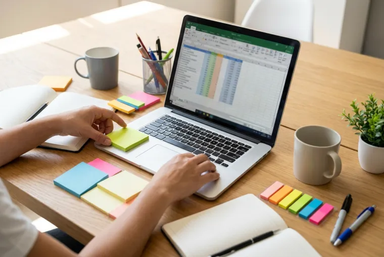 Planning service packages on a laptop