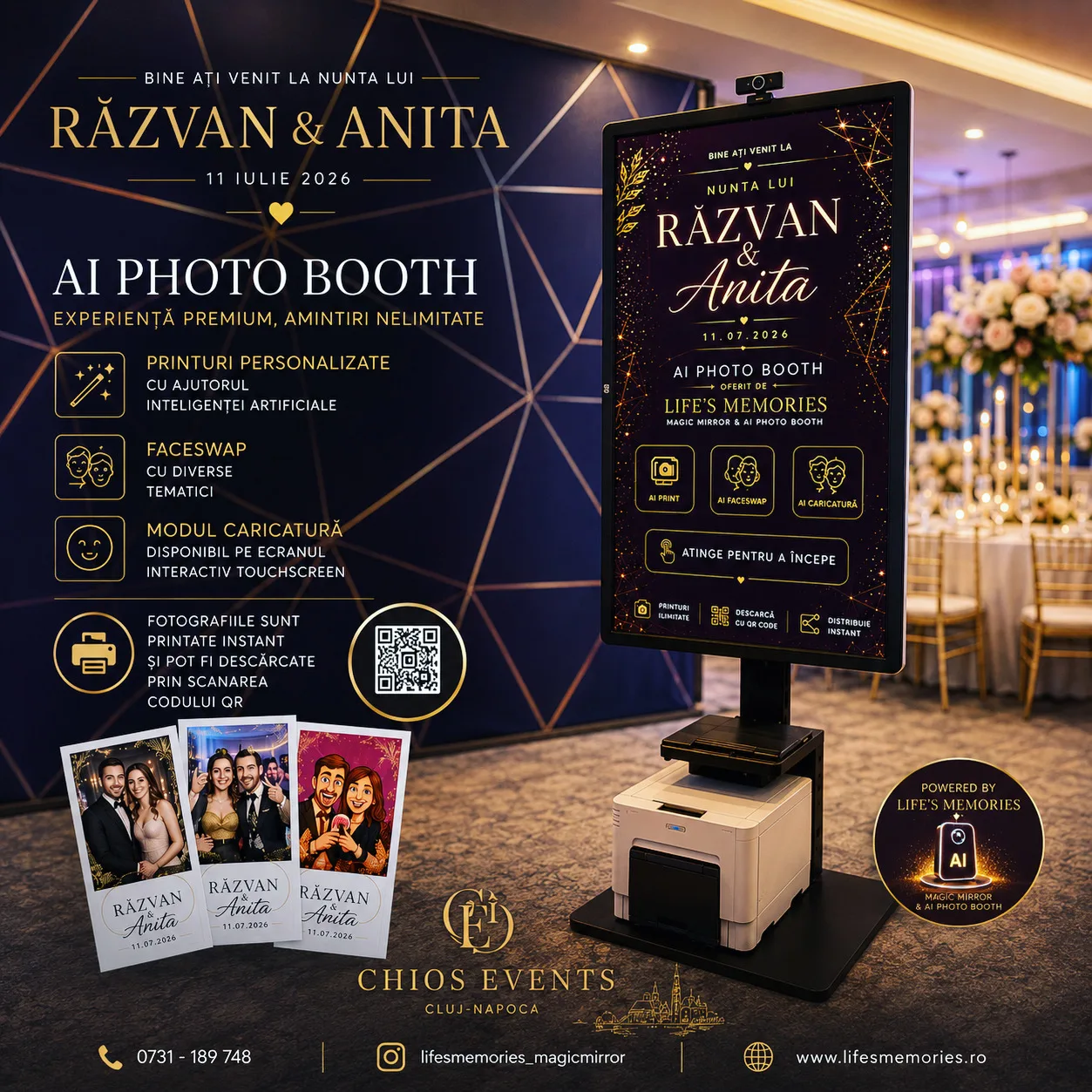 Life’s Memories Magic Mirror & AI Photo Booth work
