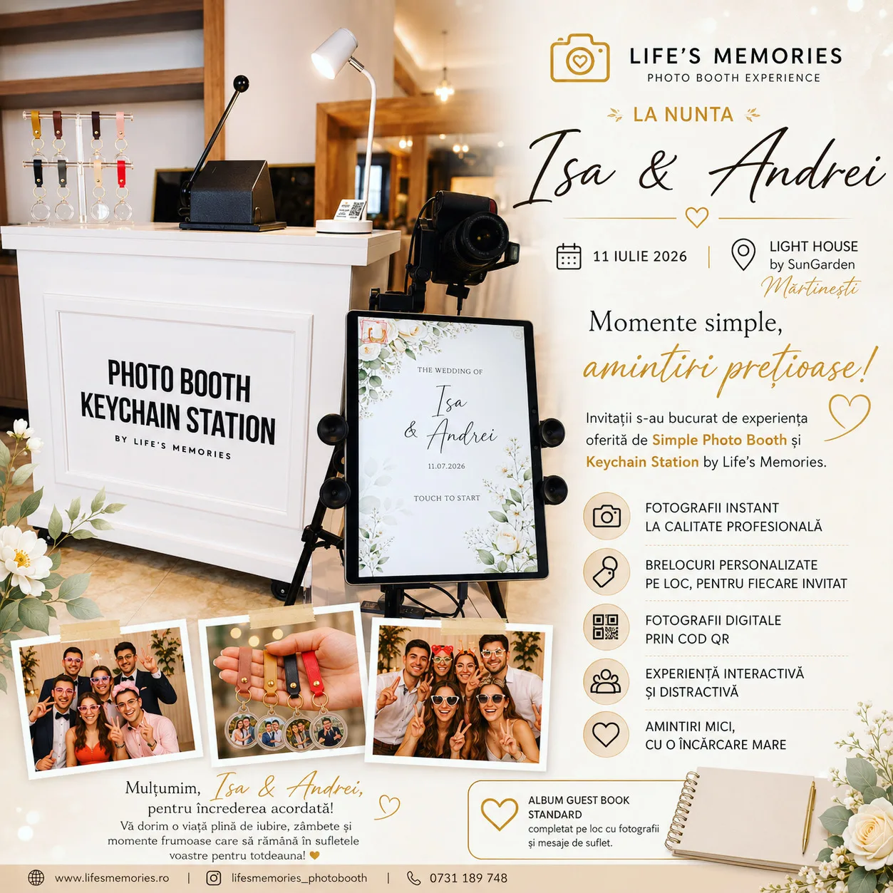 Life’s Memories Magic Mirror & AI Photo Booth work