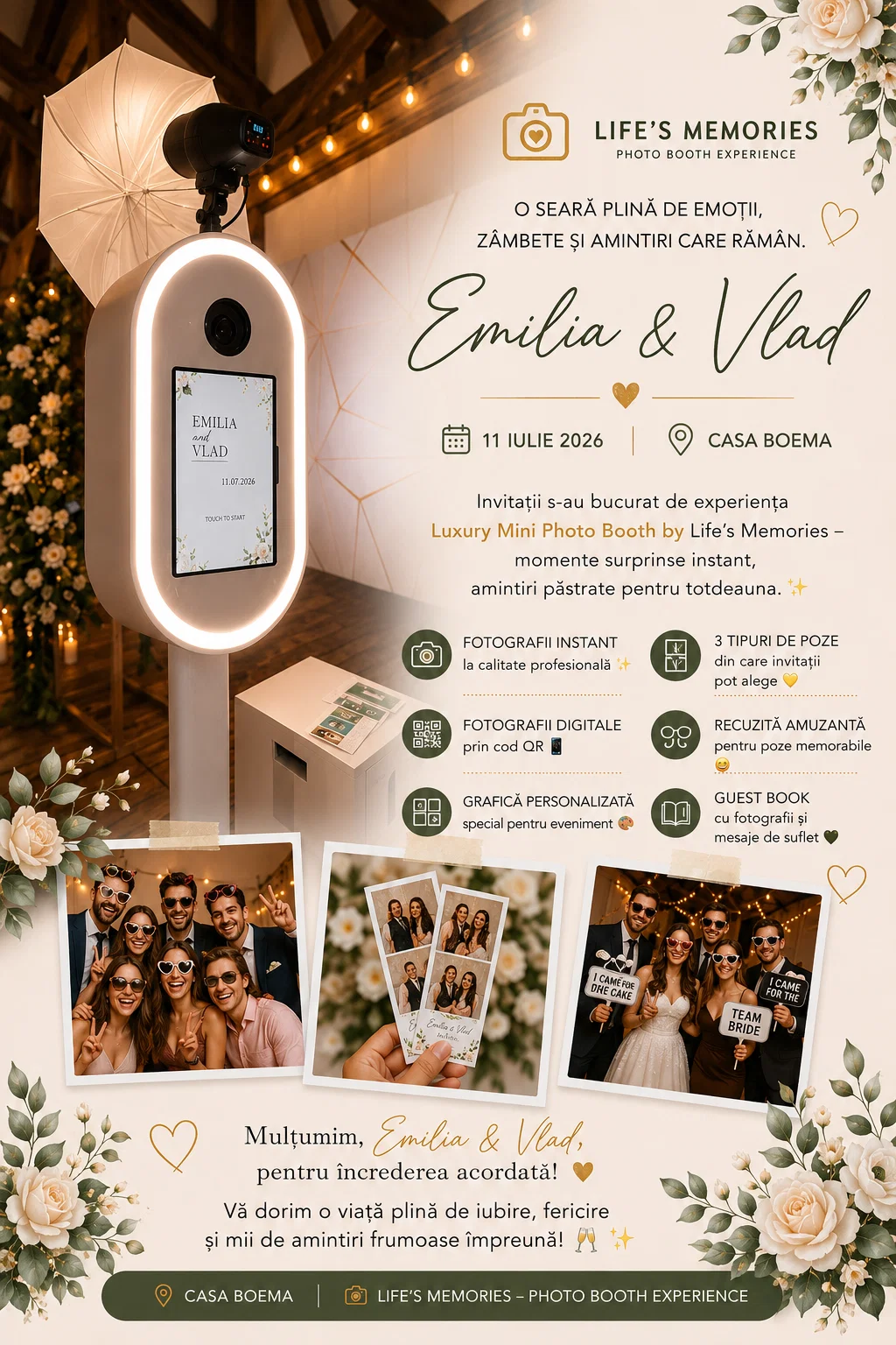 Life’s Memories Magic Mirror & AI Photo Booth work