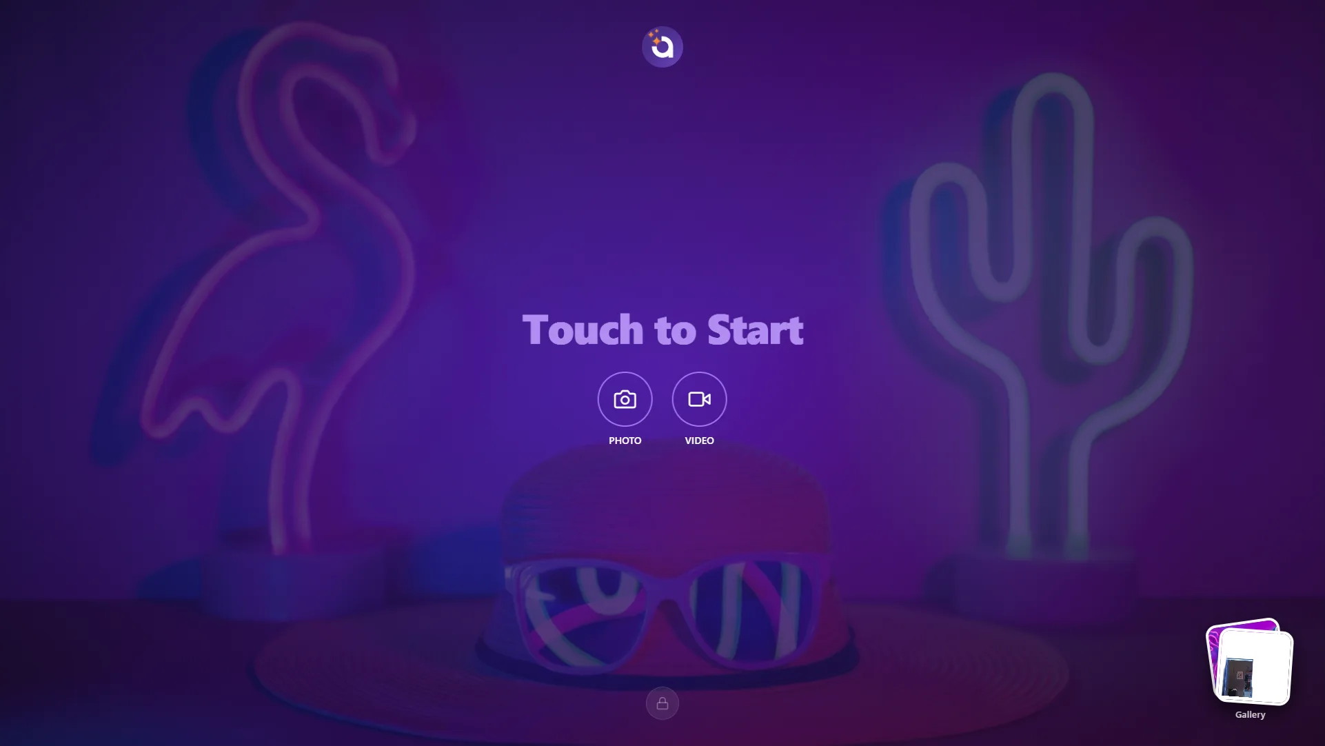 Welcome screen