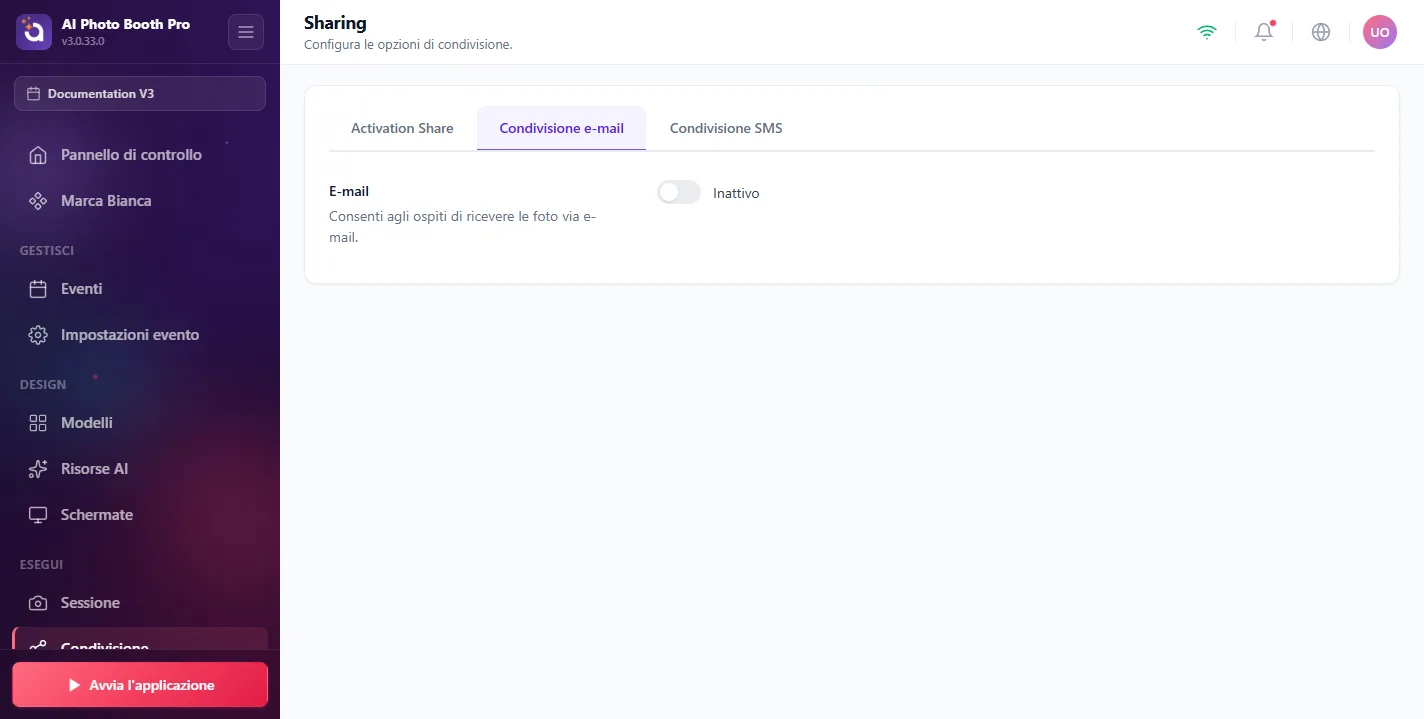 Condivisione, E-Mail